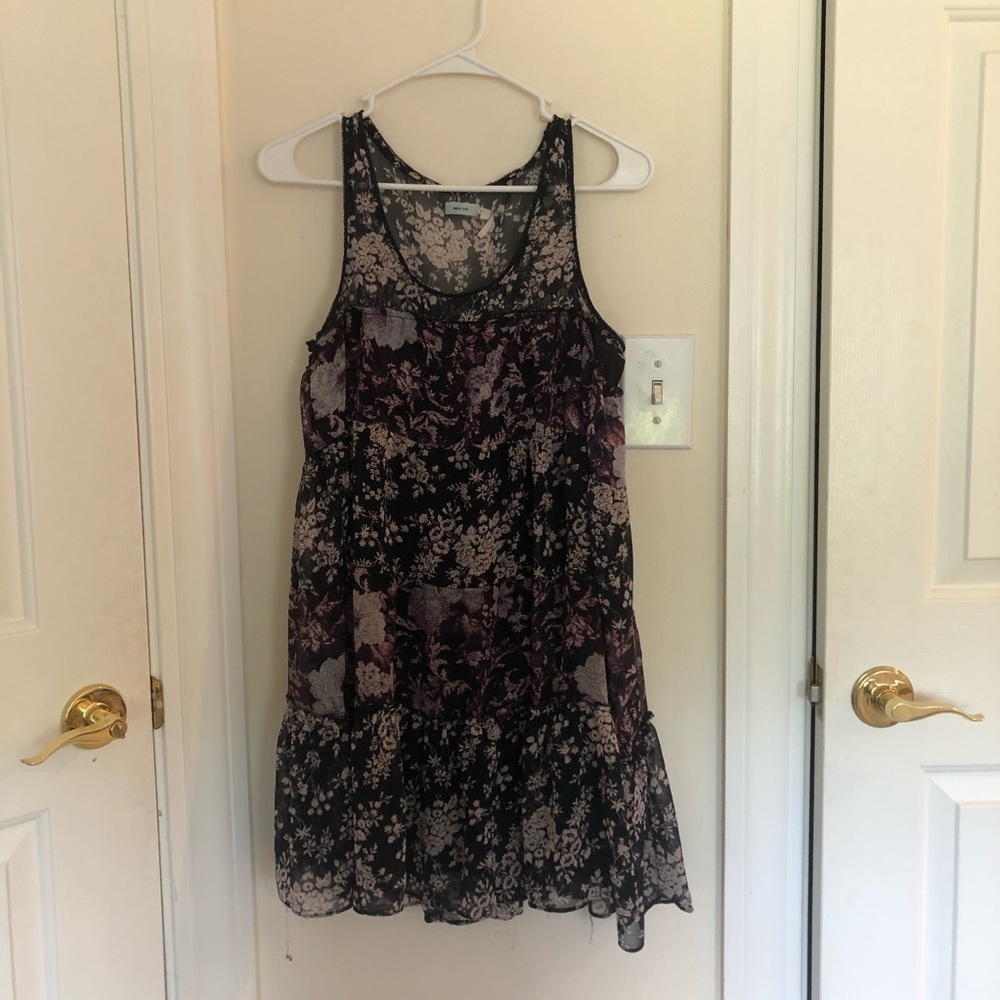 UO A-Line Flowy Floral Dresss